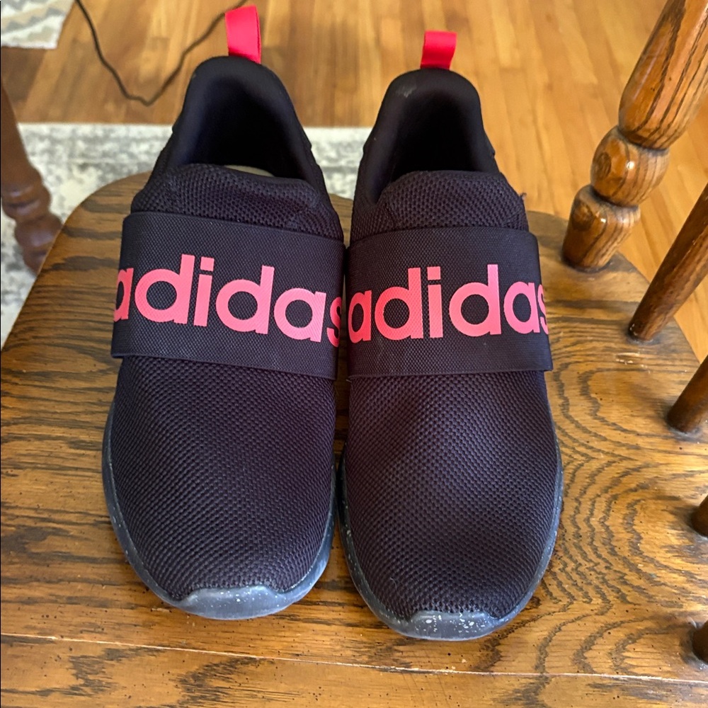 Adidas Black Sneakers with Bold Red Logo